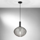 Luce Ambiente Design I-RIPPLE-S32-NER mennyezeti függőlámpa RIPPLE | 1×60W E27 | fekete