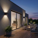 Ideal lux I313443 LED kültéri fali lámpa ATOM | 12W integrált LED forrás | 1050lm | 3000K