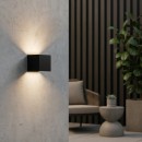 Ideal lux I313450 LED kültéri fali lámpa ATOM | 12W integrált LED forrás | 1050lm | 3000K