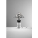 Luce Ambiente Design I-KENYA-L asztali lámpa KENYA E14 | kapcsolóval | fehér | fekete