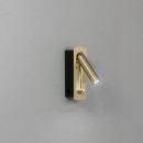 Luce Ambiente Design INC-DEFOE-ORO LED fali lámpa DEFOE | 3W integrált LED forrás | kapcsolóval | aranyszínű