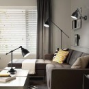 Ideal Lux 003528 állólámpa Newton Nero 1x60W|E27 - fekete