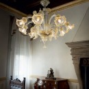 Ideal Lux 004099 mennyezeti függőlámpa Rialto Sospenzione 8x40W|E14 - üvegszínű
