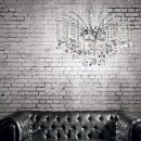 Ideal Lux 019499 mennyezeti függőlámpa Audi 8x40W | G4 - króm