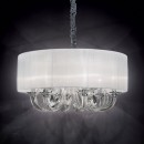 Ideal Lux 035826 mennyezeti függőlámpa Swan 6x40W|E14 - fehér
