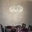 Ideal Lux 059181 mennyezeti függőlámpa Orion 6x40W | G9 - króm, kristály
