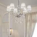 Ideal Lux 088051 mennyezeti függőlámpa Pantheon Argento 6x40W | E14 - ezüst