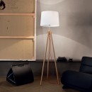 Ideal Lux 089805 állólámpa York 1x60W|E27 - fehér és barna