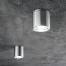 Ideal Lux 092324 kültéri mennyezeti lámpa Gun Alluminio 1x28W|GU10|IP44 - ezüst