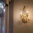 Ideal Lux 093703 fali lámpa Carmen 2x40W | E14 - ezüst és aranyszínű