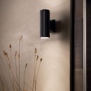 Ideal Lux 129433 kültéri fali lámpa Base 2x28W|GU10|IP44 - fekete