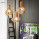 Ideal Lux 159850 mennyezeti függőlámpa Citrus 1x60W|E27 - fa