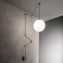 Ideal Lux 160856 mennyezeti függőlámpa Boa Nero 1x60W|E27 - fekete