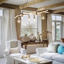 Ideal Lux 180922 mennyezeti függőlámpa Driftwood 6x60W|E27