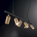 Ideális Lux 244648 függő mennyezeti spotcsillár Dynamite 6x28W | GU10 - matt sárgaréz