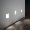 Ideális Lux 249810 LED fali süllyesztett lámpa Walky-1 1x1W | 3000K - gipsz felület
