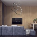 Ideal Lux 269351 LED mennyezeti függőlámpa Frame 1x82W | 8000lm | 3000K - fekete