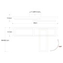 Globo 67266D LED mennyezetre szerelhető lámpa Illa 1x20W | 850lm | 3000K - opál, barna, fekete