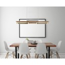 Globo 67266H LED mennyezeti függőlámpa Illa 1x30W | 1000lm | 3000K - opál, barna, fekete