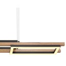 Globo 67266H LED mennyezeti függőlámpa Illa 1x30W | 1000lm | 3000K - opál, barna, fekete