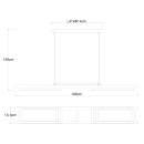 Globo 67266H LED mennyezeti függőlámpa Illa 1x30W | 1000lm | 3000K - opál, barna, fekete