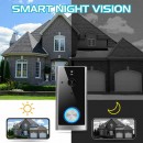 Immax 07714L intelligens ajtócsengő Lite IP65 - mozgásérzékelő, integrált kamera, fekete
