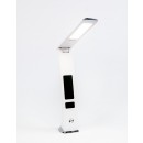 Immax 08951L LED hordozható asztali lámpa Cuckoo kijelzővel 1x9W | 200lm | 4000K - szabályozható, újratölthető, fehér