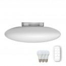Immax Neo 07058L LED mennyezeti lámpa Eliptico 3x8,5W | E27 | 2418lm | 2700K | RGB - szabályozható, ZigBee, távirányítás, fehér