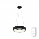 Immax Neo 07021L Smart LED mennyezeti függőlámpa Agujero 1x39W | 2730lm | 2700-6500K - szabályozható, ZigBee, távirányítás, fekete