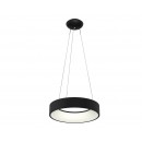 Immax Neo 07021L Smart LED mennyezeti függőlámpa Agujero 1x39W | 2730lm | 2700-6500K - szabályozható, ZigBee, távirányítás, fekete