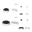Immax Neo 07020L LED mennyezeti függőlámpa Agujero 1x30W | 2100lm | 2700-6500K - szabályozható, ZigBee, távirányító, fehér