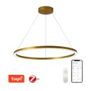 Immax 07159-G80 LED mennyezeti függőlámpa Neo Fino 1x60W | 4200lm | 2700-6500K - szabályozható, távirányítás, intelligens, arany