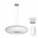 Immax Neo 07060L LED mennyezeti függőlámpa Fuente 3x8,5W | 2418lm | 2700K | RGB - ZigBee, szabályozható, távirányítás, fehér