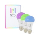 Immax NEO 07712C LED készlet 3x izzó 3x9W | E27 | 806lm | 2200-6500K - szabályozható, WiFi,