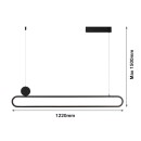Immax NEO LITE 07231L LED mennyezeti függőlámpa OVALE  | 50W integrált LED forrás