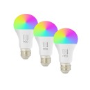 Immax 07733C LED intelligens izzó Smart 1x11W | E27 | 1055lm | 2700-6500K | RGB - 3 db-os készlet, szabályozható, WIFI, Tuya, fehér