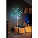 Immax 07750L LED karácsonyi világító fa 1x7,2W | IP44 | RGB - nyírfa, időzítő, 12 fénymód, Tuya, WiFi, szabályozható