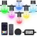 Immax 07900L LED kültéri fényfüzér Smart 1x15W | 1200lm | 2700/4000/6500K | IP65 | RGB - szabályozható, WiFi, Tuya, fekete