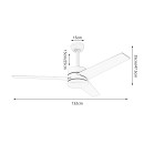 Immax NEO LITE 07285L LED ventilátor világítással VARIABLE  integrált LED forrás