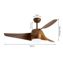 Immax NEO LITE 07286L LED ventilátor világítással WAVE  integrált LED forrás