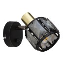 Globo 54357-1B fali lámpa Indiana 1x40W | E14 - fekete, arany