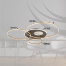Globo 48466-70 LED mennyezetre szerelhető lámpa INVERTINA  | 70W integrált LED forrás | 4747lm | 2700-6500K