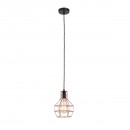 Ítalux MDM-2272/1 BK+COP mennyezeti függőlámpa 1x60W|E27