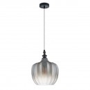 Italux PND-8014-1A-SM mennyezeti függőlámpa Sabres 1x60W | E27 - matt fekete, szürke