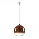 Italux PND-8332-250-CP mennyezeti függőlámpa Namelo 1x60W | E27 - matt fekete, réz