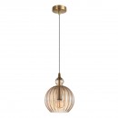 Italux PND-8744-1S-CN mennyezeti függőlámpa Biron 1x40W | E14 - sárgaréz, pezsgős üveg formájú