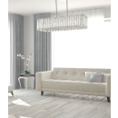 Italux P0465-07B mennyezeti függőlámpa Carla 7x42W | G9 | IP20 - króm, ezüstszínű