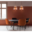 Italux MD-OYD-10310B-SP3 COPPER mennyezeti függőlámpa Alan 3x60W|E14