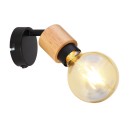 Globo 54031-1 fali lámpa Jorna 1x40W | E27 - barna, fekete