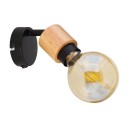Globo 54031-1 fali lámpa Jorna 1x40W | E27 - barna, fekete